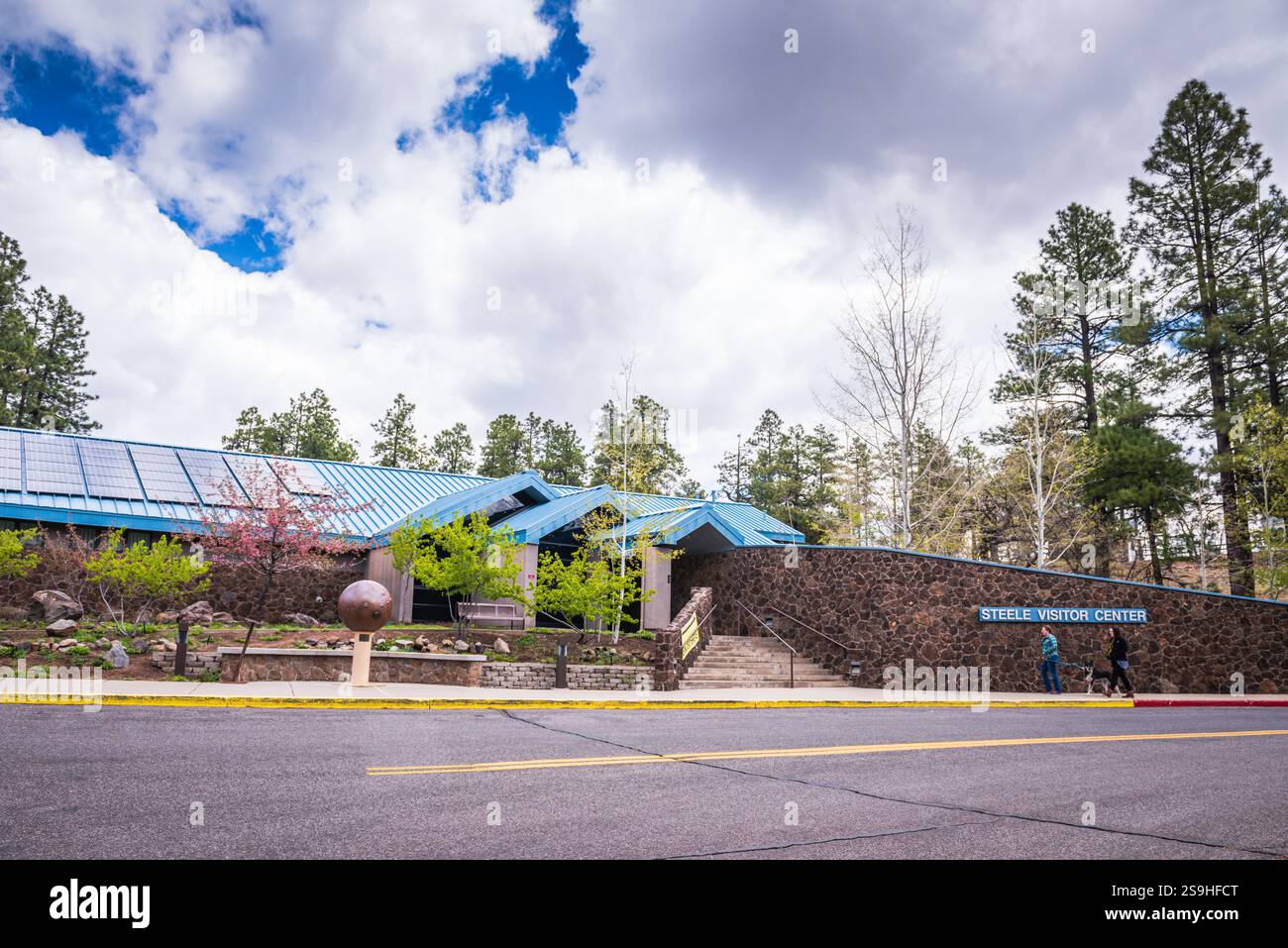 Flagstaff, USA - 3. Mai 2018: Steele Visitor Center am Lowell Observatory, eines der ältesten astronomischen Observatorien in den USA. Stockfoto