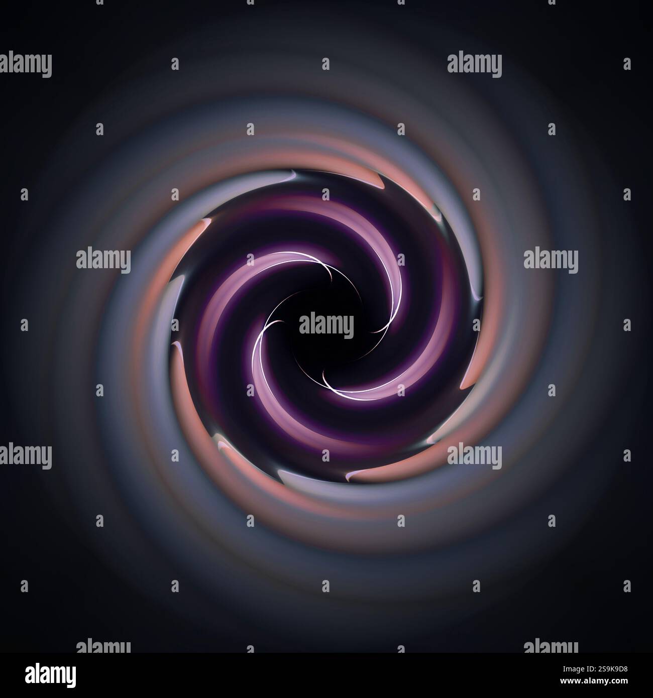 Abstrakte, wirbelnde Lichter und Farben schaffen eine unheimliche und geheimnisvolle Atmosphäre Stockfoto