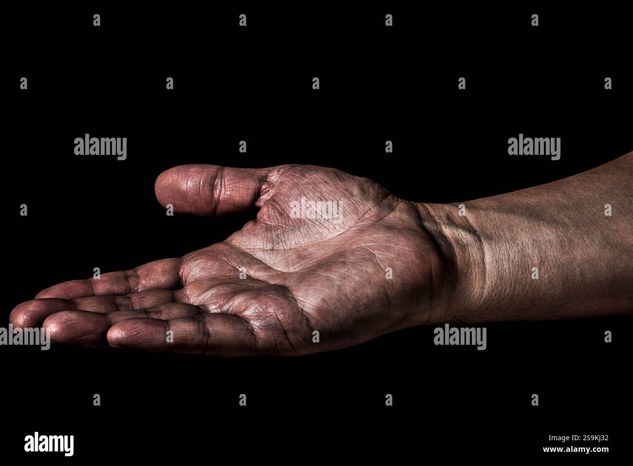 Offene Hand Stockfoto