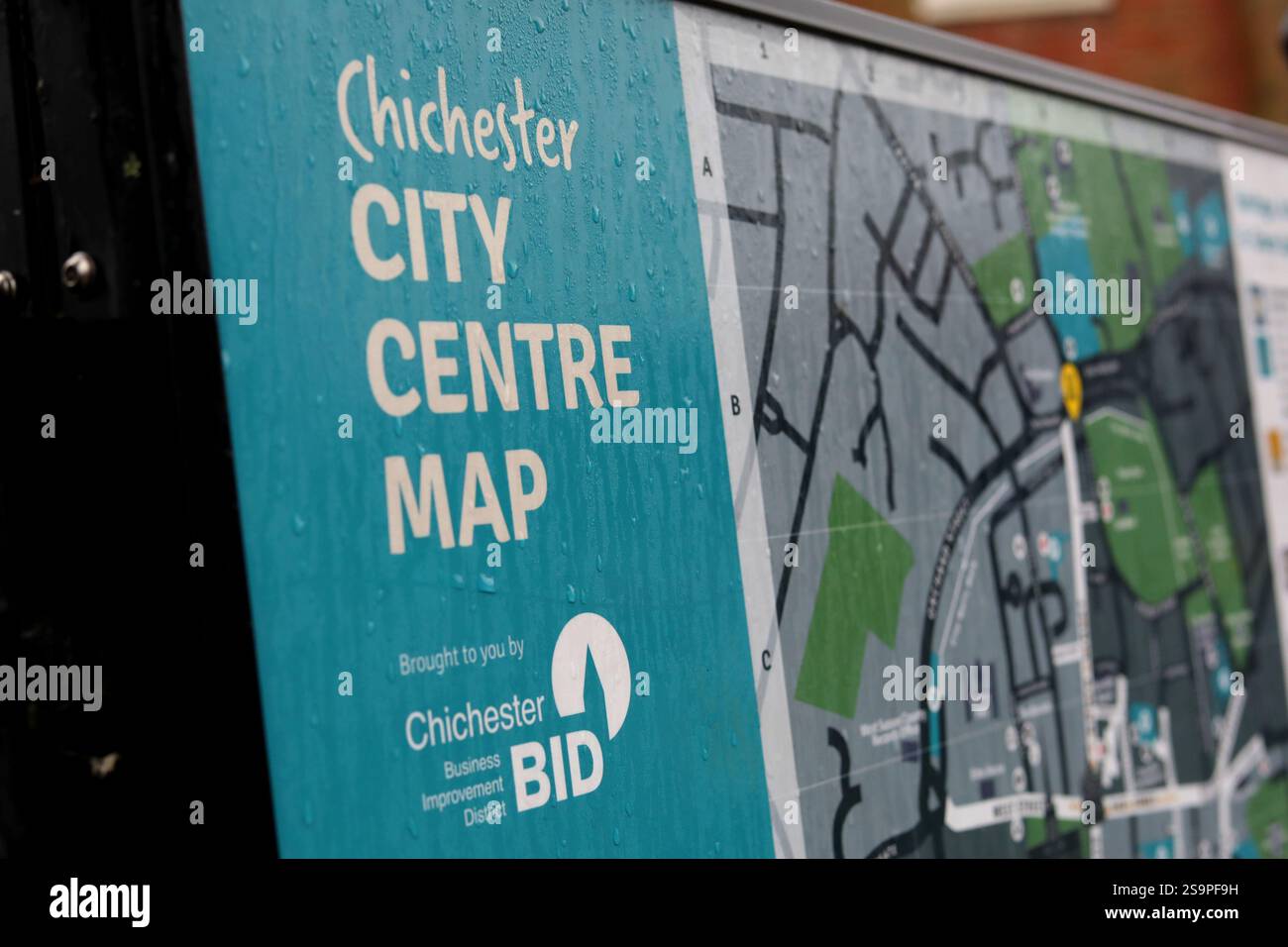Allgemeine Ansichten des Bahnhofs Chichester, Chichester, West Sussex, Großbritannien. Stockfoto