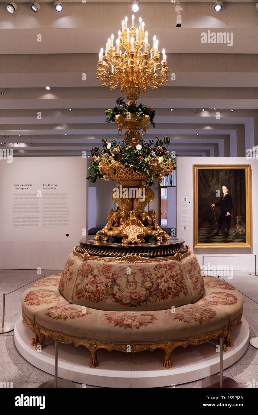 PIERRE-FRANCOIS LADVOCAT (1791-1854), DESIGNER; CHARLES SALLANDROUZE DE LAMORNAIX (1808-1867), WEAVER; THOMIRE ET CIE, BRONZESMITHS, BORN SETTEE, 18 Stockfoto