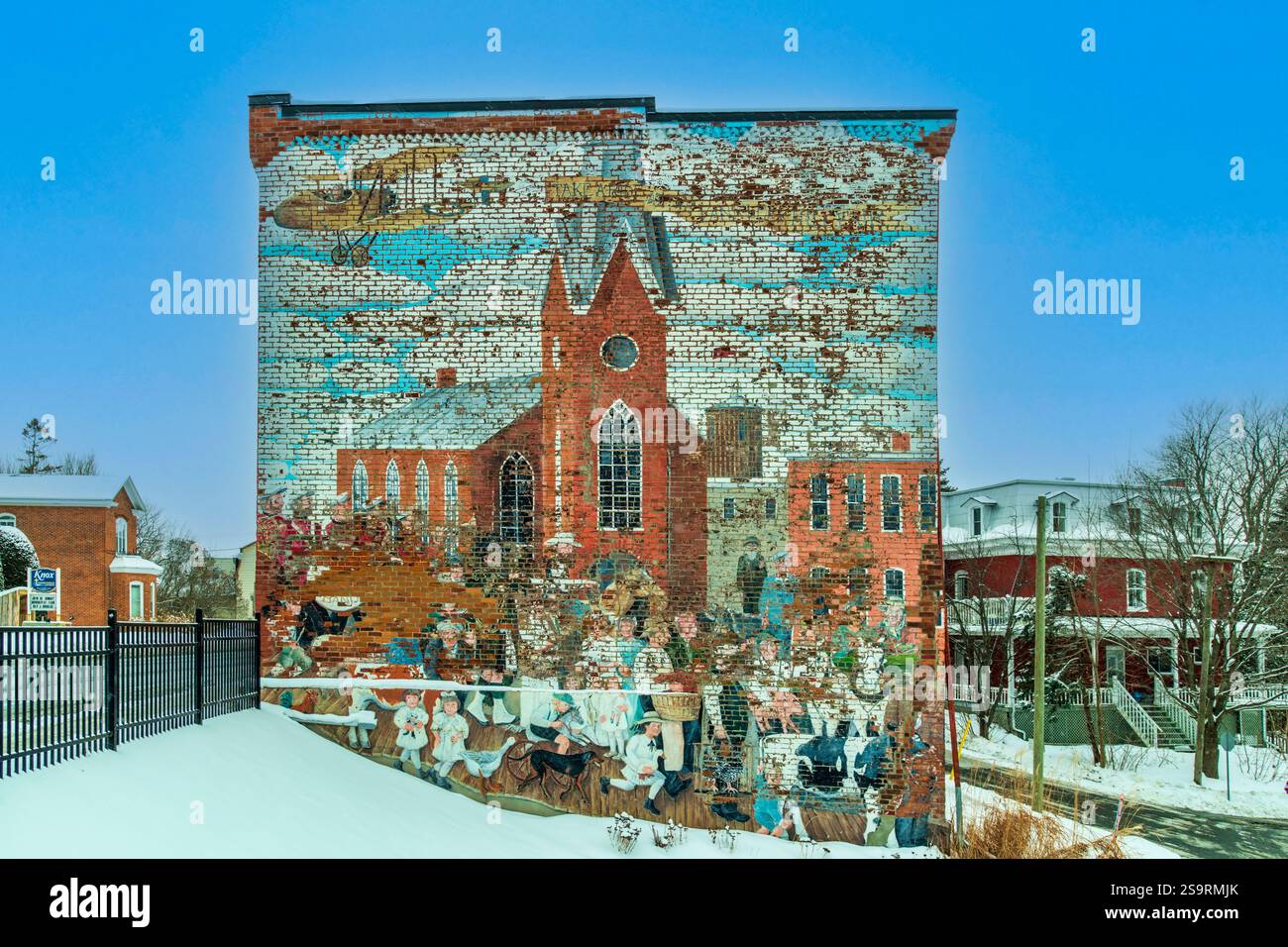Wandgemälde - lebhaft Stockfoto
