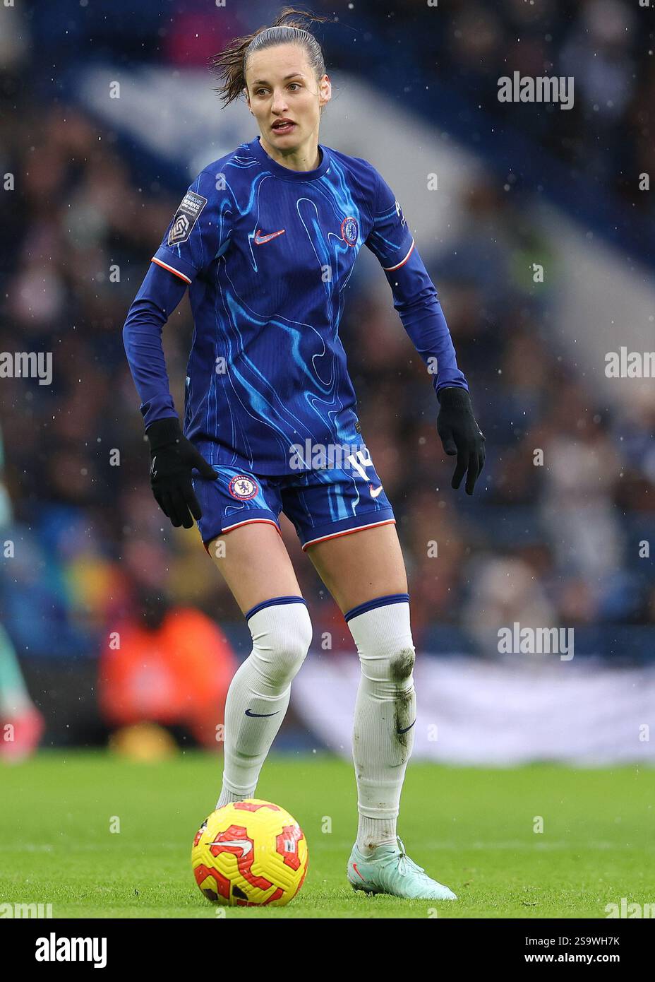 London, Großbritannien. Januar 2025. Nathalie Bjorn aus Chelsea während des FA Women's Super League Spiels in Stamford Bridge, London. Der Bildnachweis sollte lauten: Paul Terry/Sportimage Credit: Sportimage Ltd/Alamy Live News Stockfoto