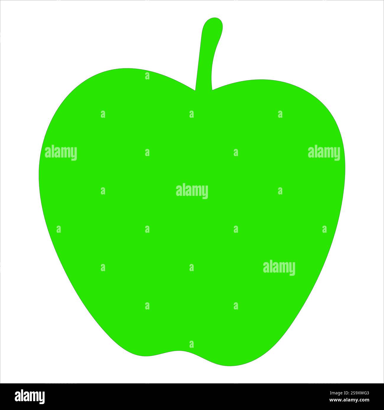 Grün Leuchtendes Apple-Vektorsymbol Stock Vektor