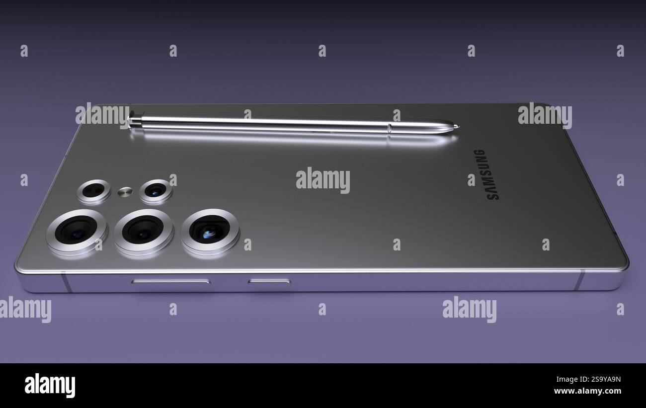 SAMSUNG Galaxy S25 Ultra 5G Smartphone Stockfoto