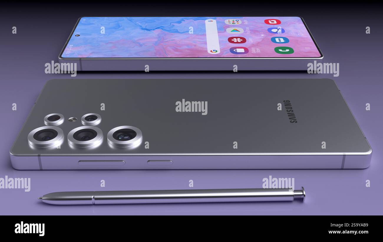 SAMSUNG Galaxy S25 Ultra 5G Smartphone Stockfoto