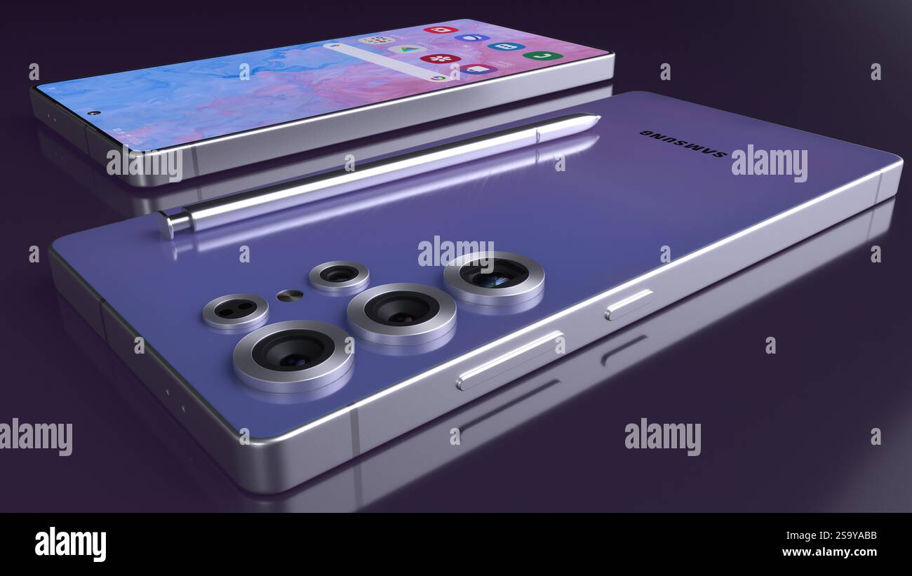 SAMSUNG Galaxy S25 Ultra 5G Smartphone Stockfoto