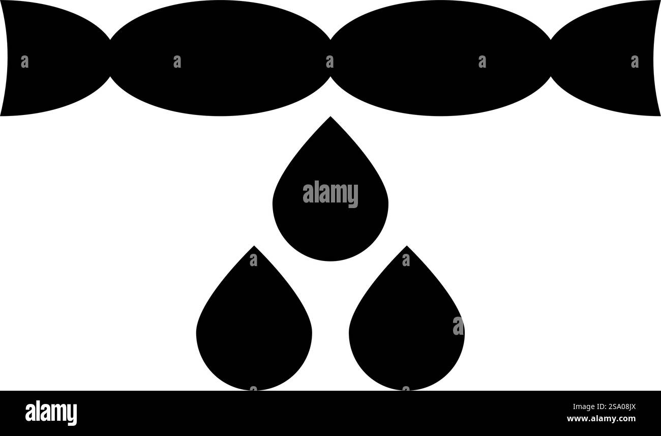 Trocknen von Kleidung Entfernen Drücken Wassertropfen Tropfen fallen aus Wäschekonzept Symbol Schwarz Farbe Vektor Illustration Bild flach Stil einfach. Trocknen von Kleidung Entfernen Drücken Wassertropfen Tropfen fallen aus Wäschekonzept Symbol Schwarz Farbe Vektor Illustration Bild flach Stil Stock Vektor