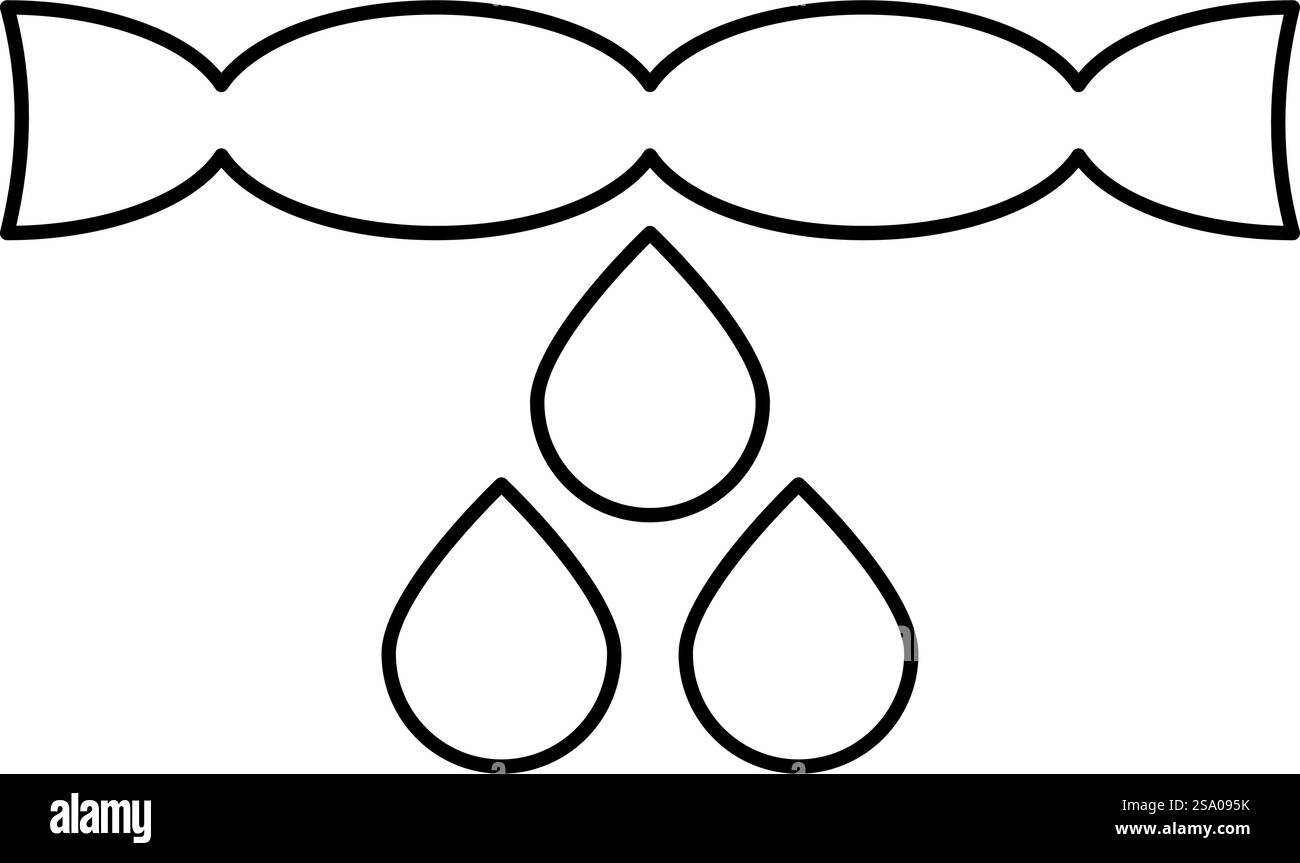 Trocknen von Kleidung Entfernen Drücken Wassertropfen Tropfen fallen aus Wäschekonzept Kontur Umrisslinie Symbol schwarze Farbe Vektor Illustration Bild dünn flach Stil einfach. Trocknen von Kleidung Entfernen Drücken Wassertropfen Tropfen fallen aus Wäschekonzept Kontur Umrisslinie Symbol schwarze Farbe Vektor Illustration Bild dünn flach Stil Stock Vektor