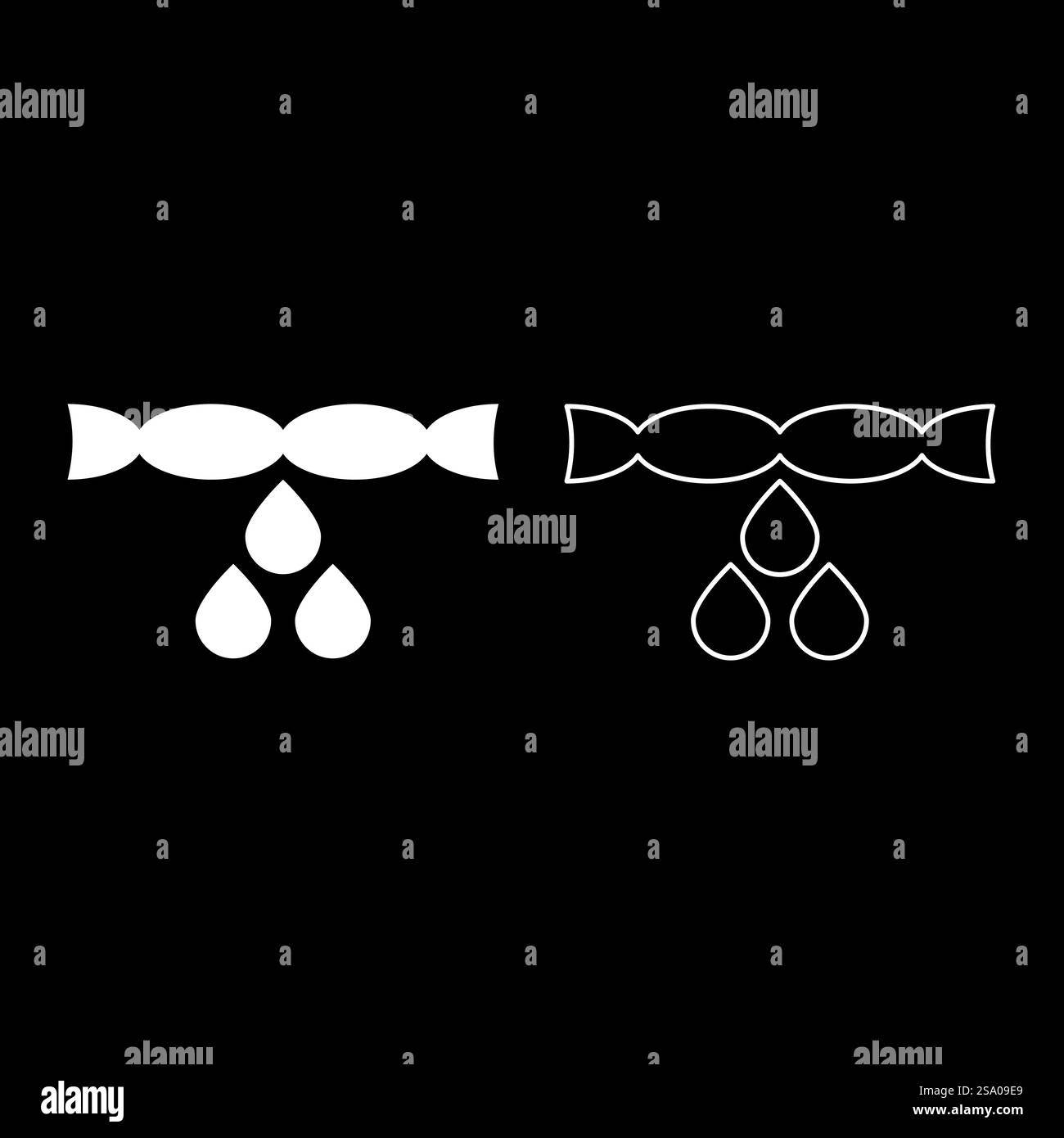 Trocknen von Kleidung Entfernen Drücken Wassertropfen Tropfen fallen aus Wäschekonzept Set Symbol weiß Farbe Vektor Illustration Bild einfache Vollfüllung Kontur Linie dünn flach Stil. Trocknen von Kleidung Entfernen Drücken Wassertropfen Tropfen fallen fallen fallen Wäschekonzept Set Symbol weiß Farbe Vektor Illustration Bild Solid füllen Kontur Linie dünn flach Stil Stock Vektor