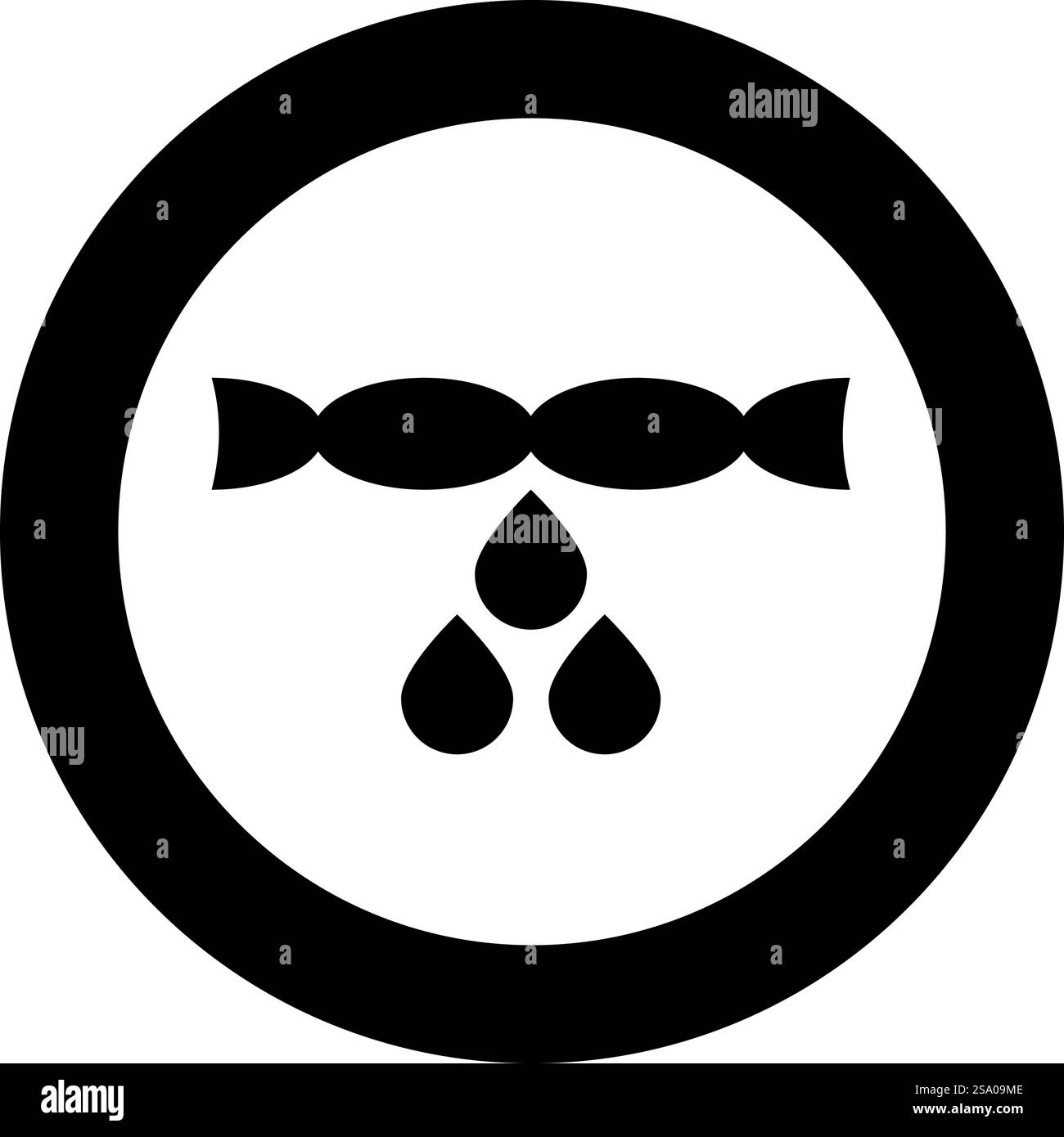 Trocknen von Kleidung Entfernen Drücken Wassertropfen Tropfen fallen fallen aus Wäschekonzept Symbol im Kreis rund schwarz Farbe Vektor Illustration Bild solide Umrissstil einfach. Trocknen von Kleidung Entfernen Drücken Wassertropfen Tropfen fallen aus Wäschekonzept Symbol im Kreis rund schwarze Farbe Vektor Illustration Bild einfarbig Umrissstil Stock Vektor