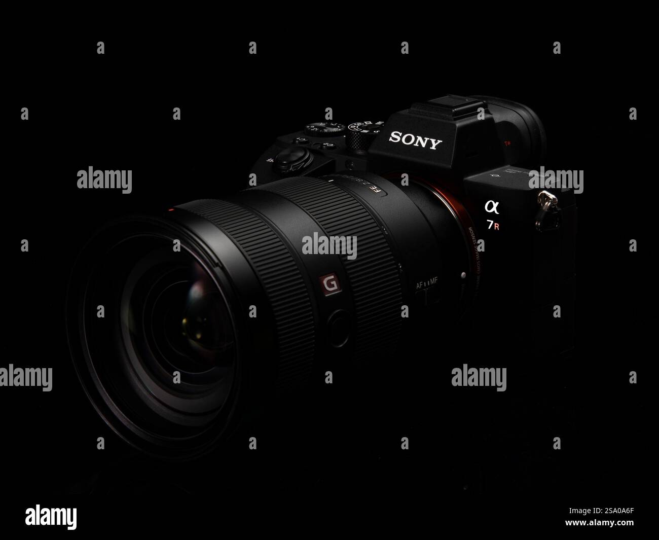 Sony A 7R spiegelloses Stillleben im Studio Stockfoto