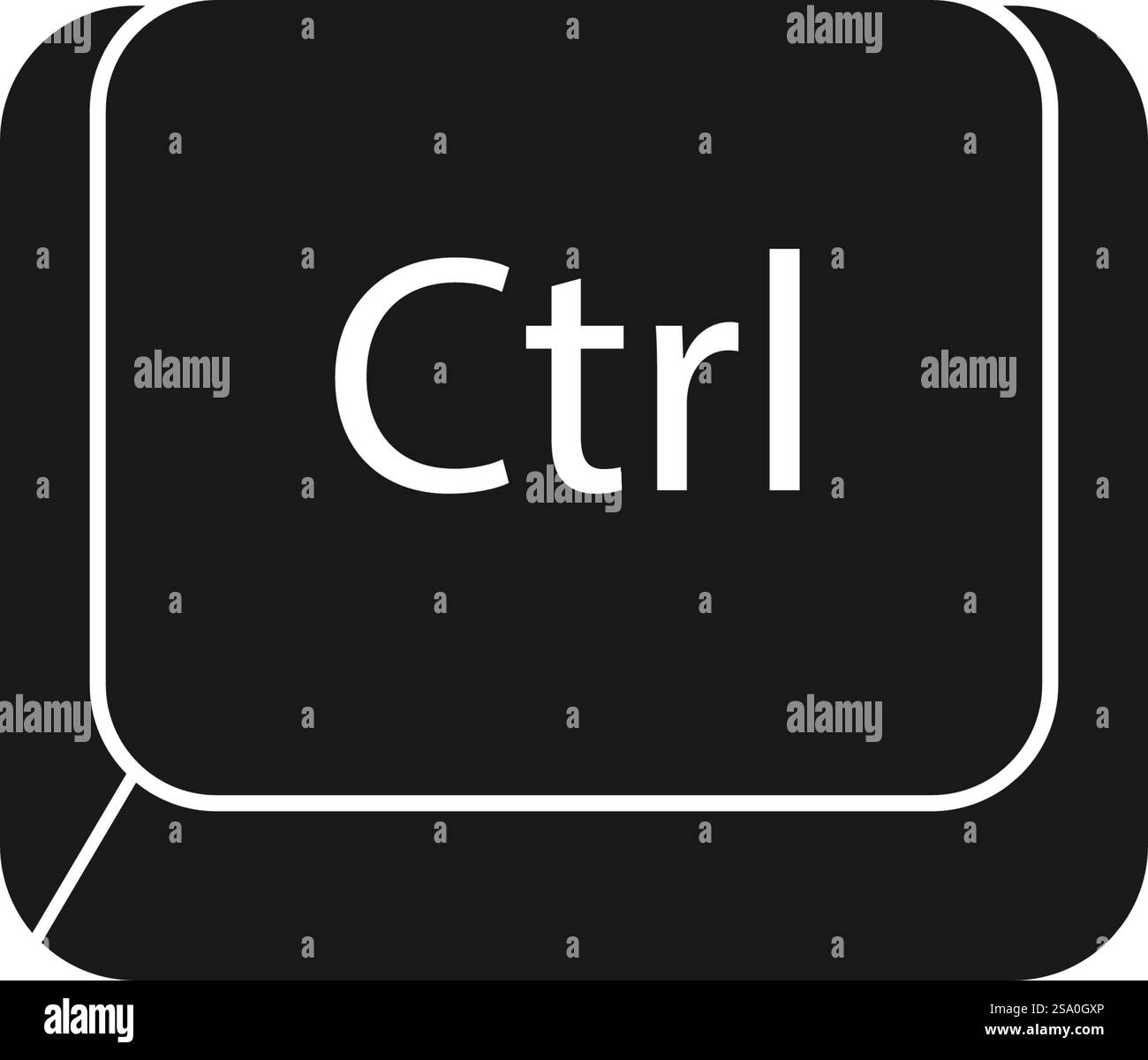 Flache Vorlage für Tastatursymbol Stock Vektor
