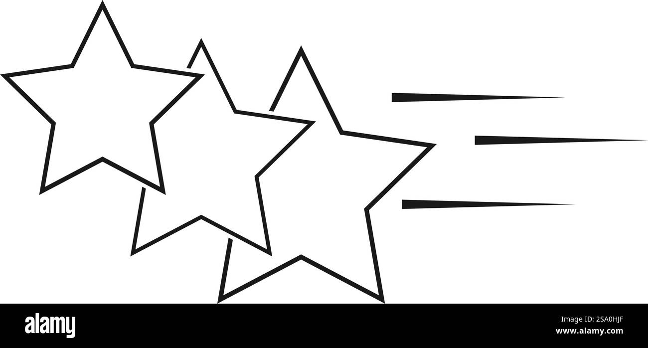 Sternhelles Symbol, glänzende, funkelnde Ikone Stock Vektor