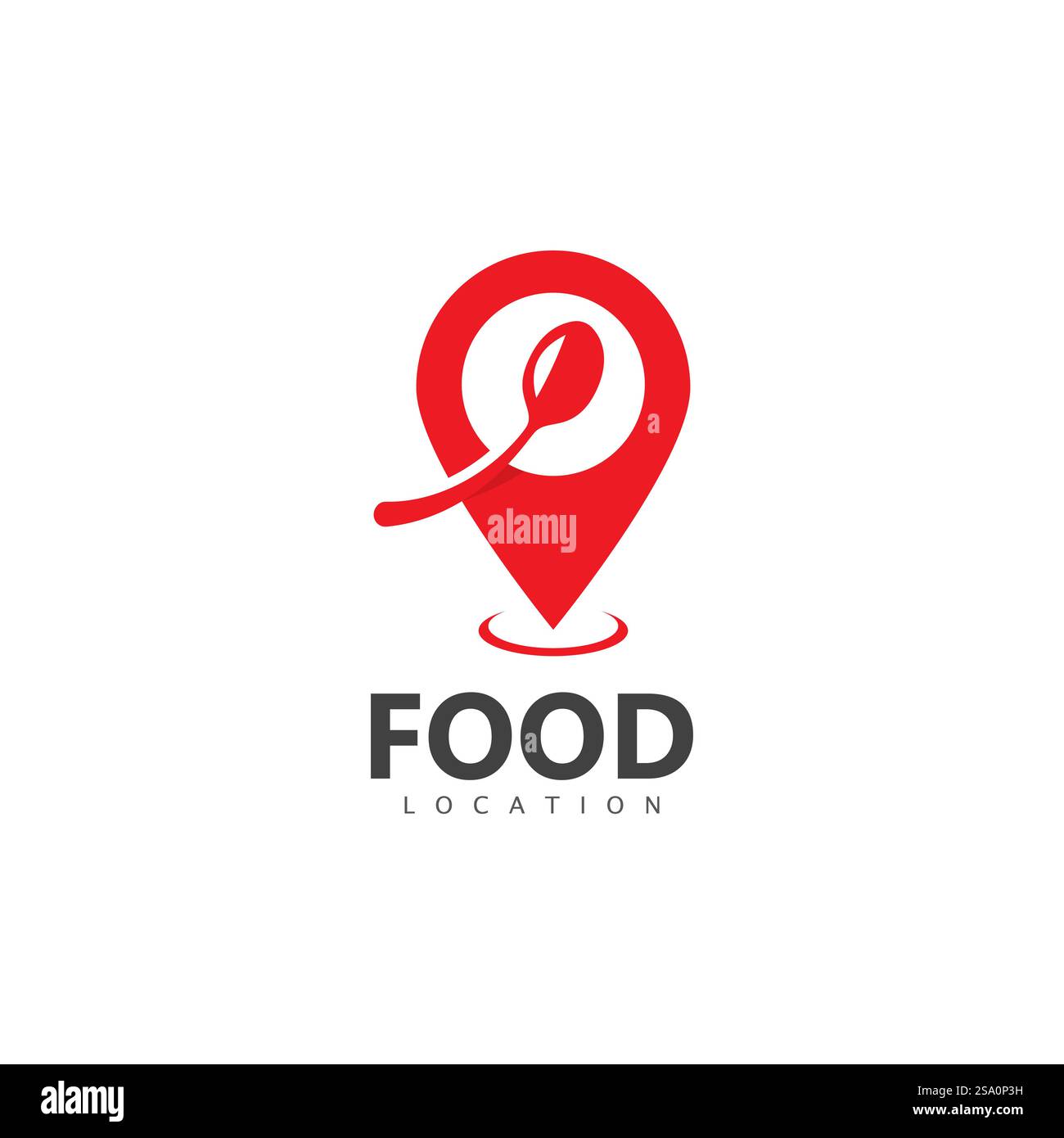 Vorlage Für Das Logo Für Die Lebensmittelposition Stock Vektor