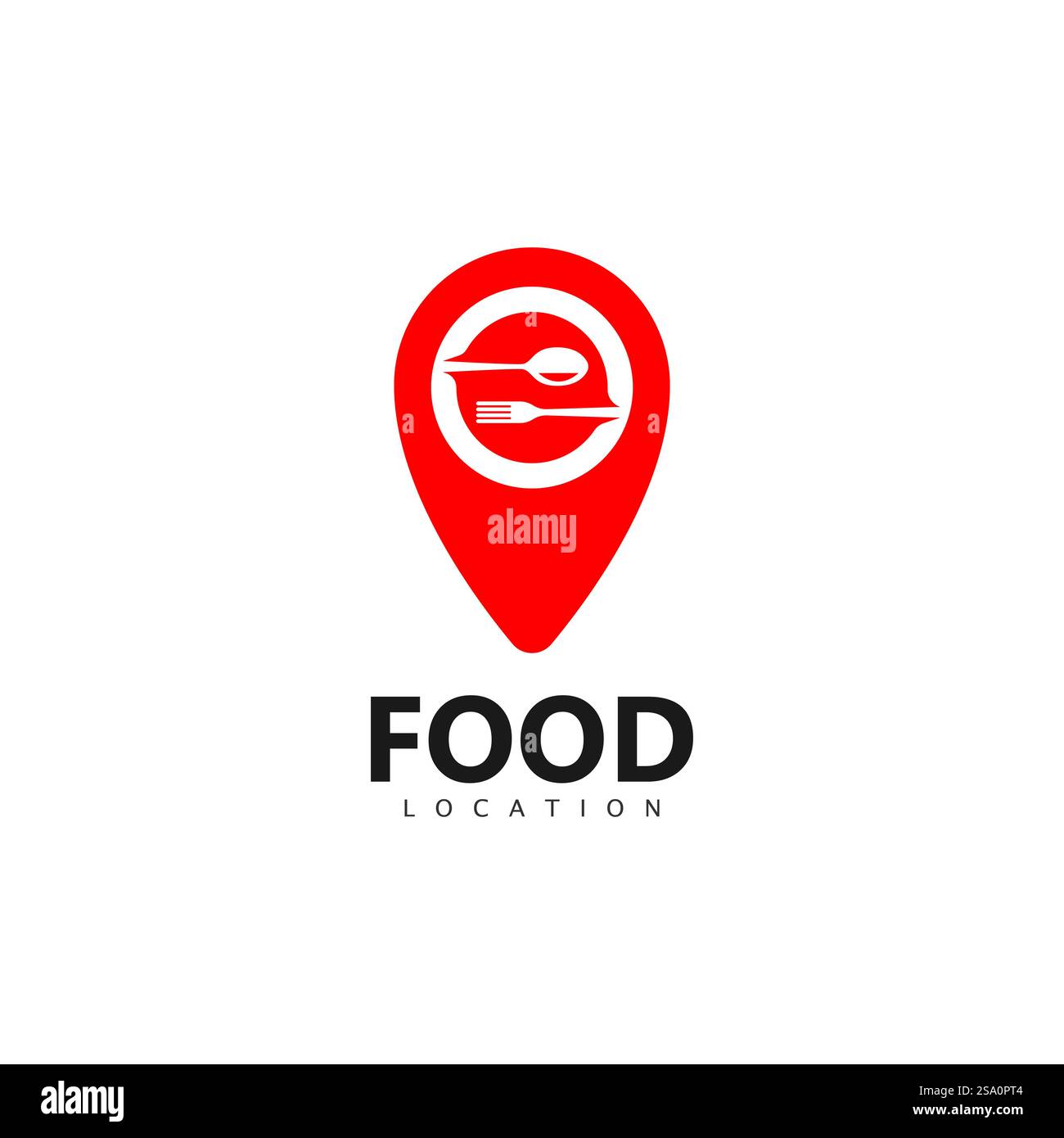 Vorlage Für Das Logo Für Die Lebensmittelposition Stock Vektor