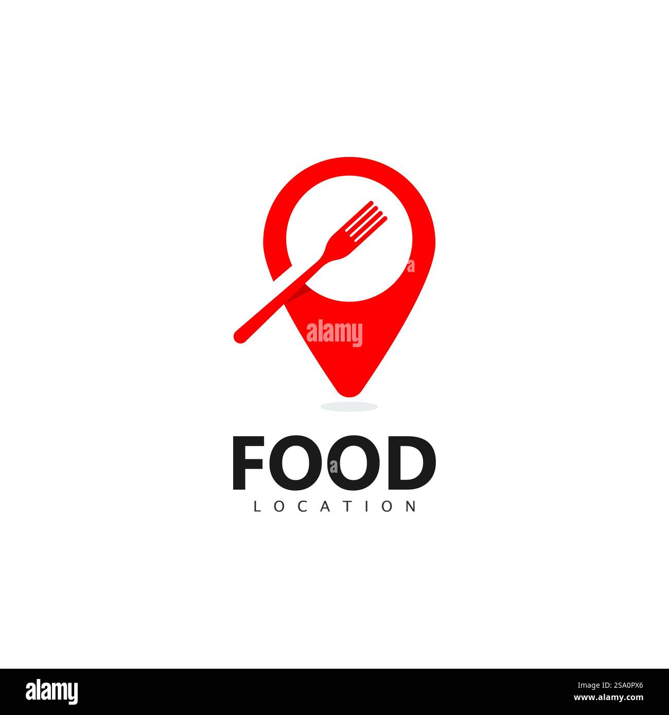 Vorlage Für Das Logo Für Die Lebensmittelposition Stock Vektor