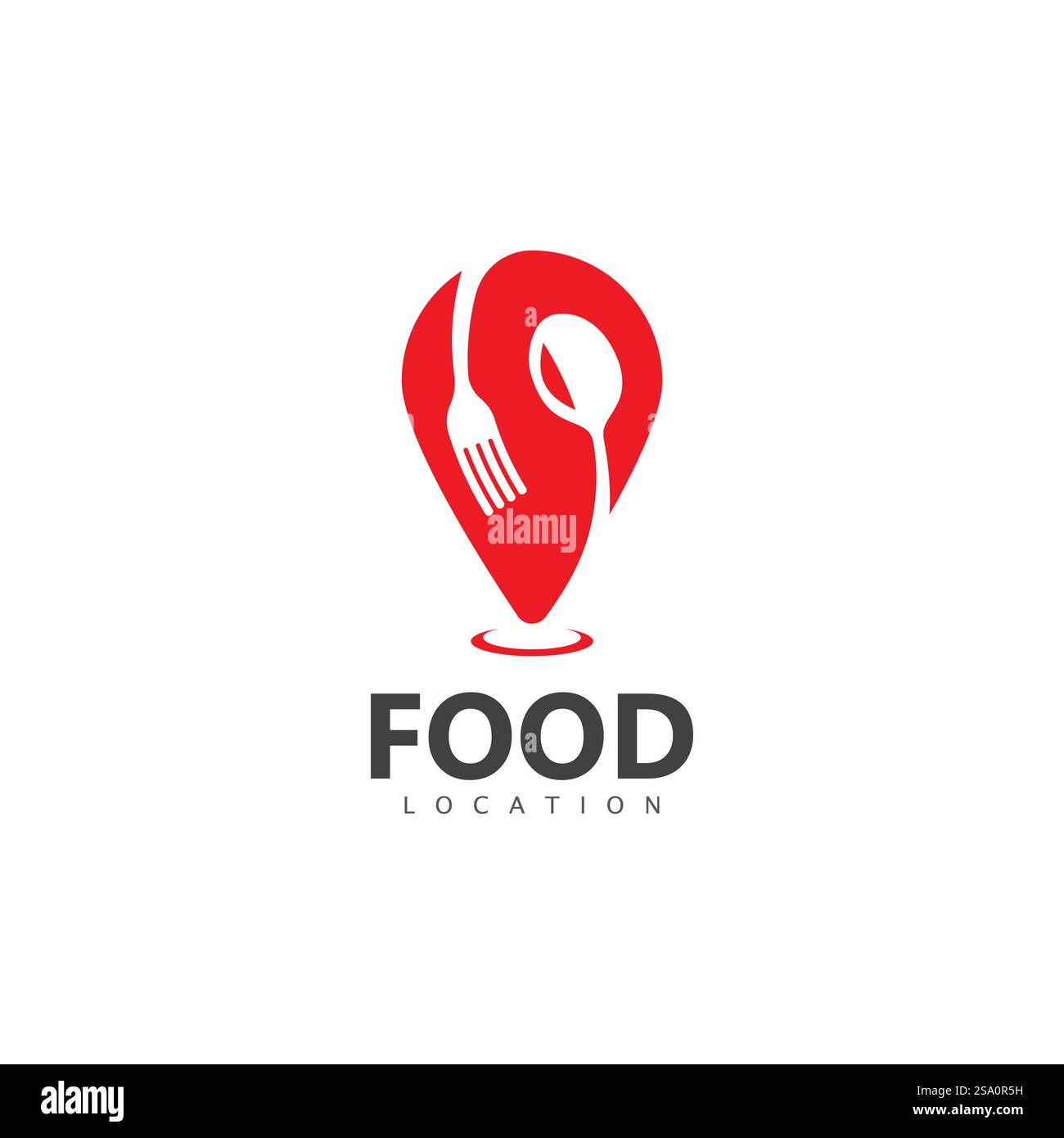 Vorlage Für Das Logo Für Die Lebensmittelposition Stock Vektor