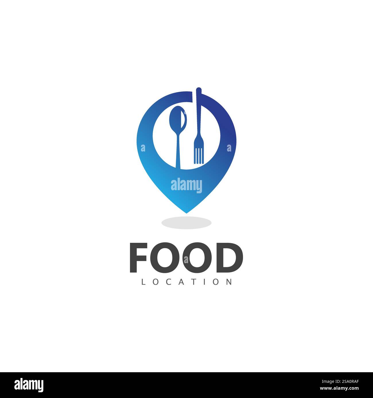 Vorlage Für Das Logo Für Die Lebensmittelposition Stock Vektor