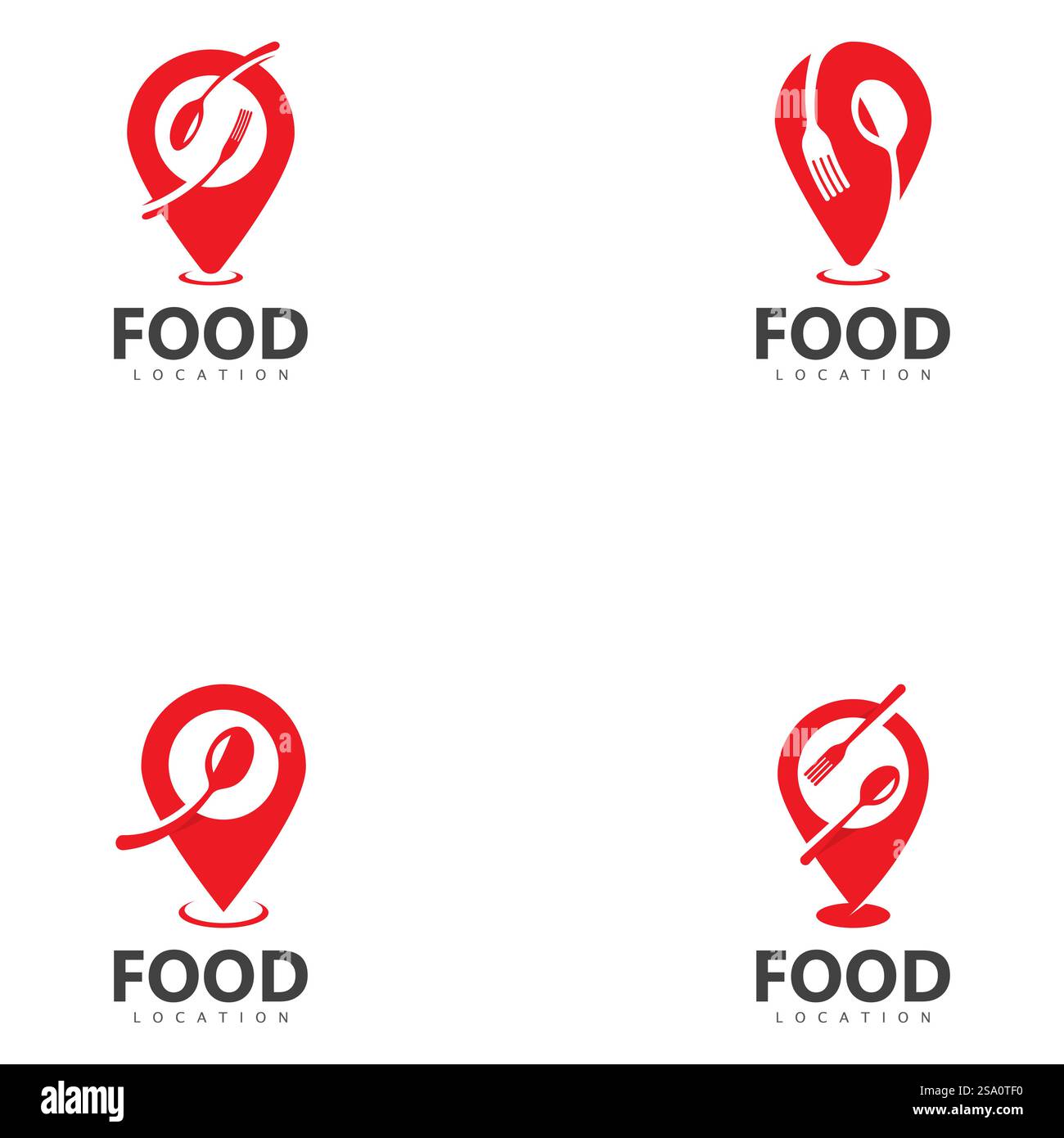 Vorlage Für Das Logo Für Die Lebensmittelposition Stock Vektor