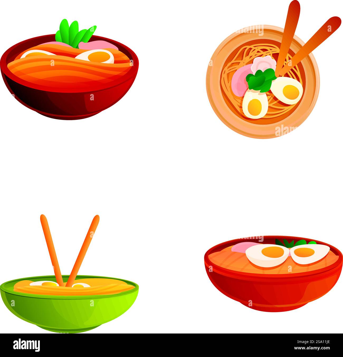 Asiatische Lebensmittel Ikonen setzen Karikaturvektor. Das berühmte Gericht Singapurs. Traditionelle Küche, kulinarisches Konzept. Asiatische Lebensmittel Ikonen setzen Karikaturvektor. Das berühmte Gericht Singapurs Stock Vektor