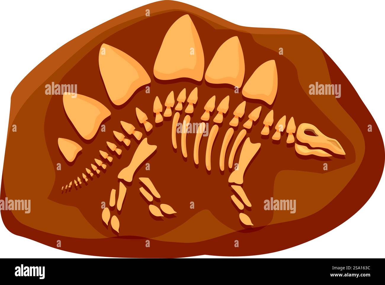 Dinosaurier Fossil Natur Icon Cartoon Vektor. Evolution Schlammschicht. Biologie-Wissenschaft. Dinosaurier Fossil Natur Icon Cartoon Vektor. Evolution Schlammschicht Stock Vektor