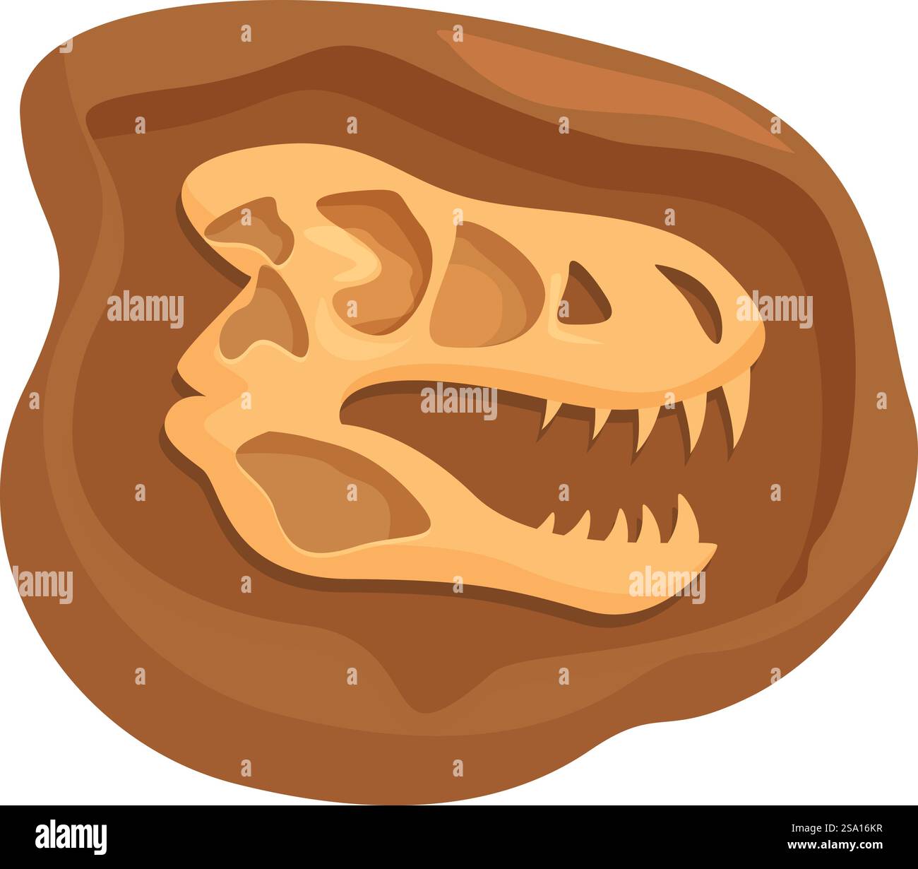 Stone Evolution Dinosaurier Icon Cartoon Vektor. Naturwissenschaftlicher Ton. Bodenschlammschicht. Stone Evolution Dinosaurier Icon Cartoon Vektor. Naturwissenschaftlicher Ton Stock Vektor