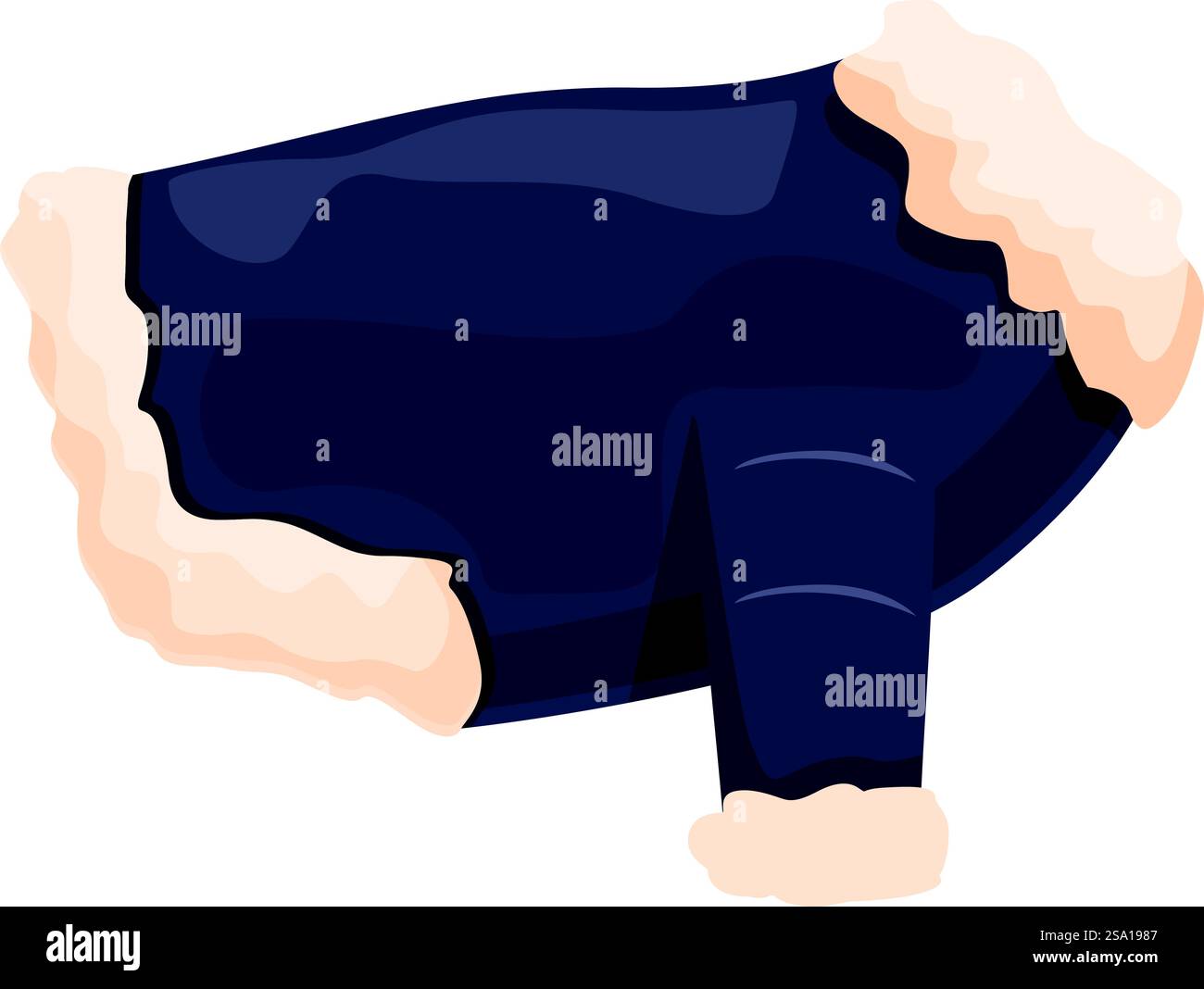 Lustige Tierkostüm Ikone Cartoon Vektor. Modische Kleidung. Süße Rasse. Lustige Tierkostüm Ikone Cartoon Vektor. Modische Kleidung Stock Vektor