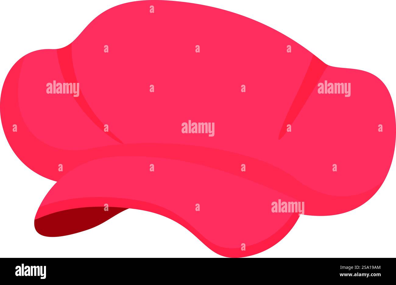 Rote Haustiermütze Icon Cartoon Vektor. Kostümhund. Schal niedlich lustig. Rote Haustiermütze Icon Cartoon Vektor. Kostümhund Stock Vektor