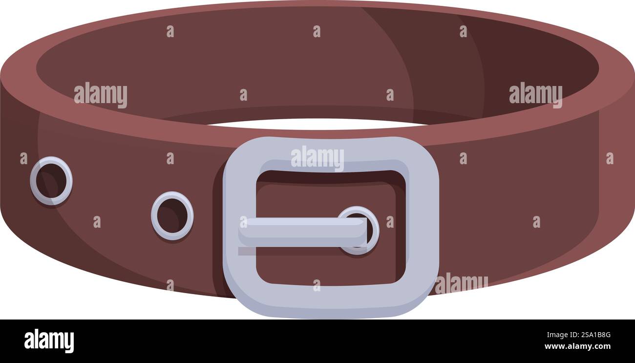 Leder Hundehalsband Icon Zeichentrickvektor. Niedliches Stofftier. Halstücher. Leder Hundehalsband Icon Zeichentrickvektor. Niedliches Stofftier Stock Vektor