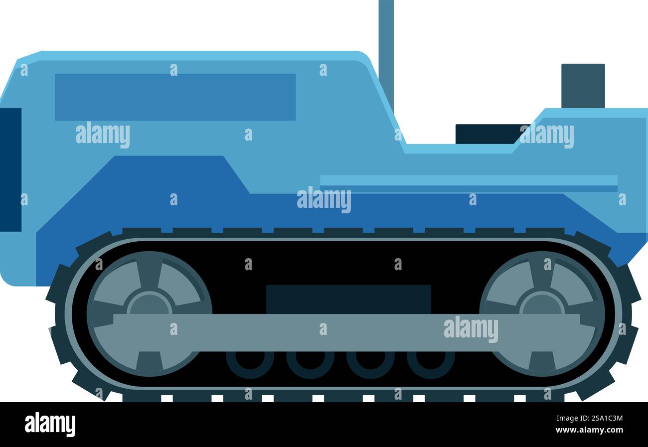 Crawler Icon Cartoon Vektor. Industriefahrzeug. Erntemaschine. Crawler Icon Cartoon Vektor. Industriefahrzeug Stock Vektor
