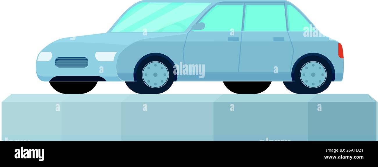 Limousine Autovermietung Icon Cartoon Vektor. Fahrzeugpersonal. Reiten, Parkplatz. Limousine Autovermietung Icon Cartoon Vektor. Fahrzeugpersonal Stock Vektor