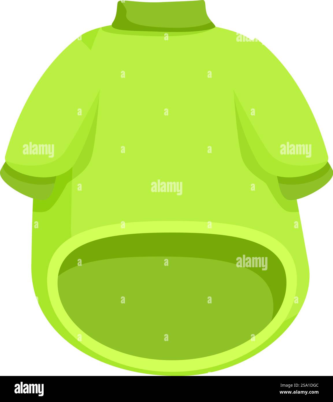 Grünes Tiertuch Icon Cartoonvektor. Happy Eckchen. Lustige Tiermode. Grünes Tiertuch Icon Cartoonvektor. Happy Eckchen Stock Vektor