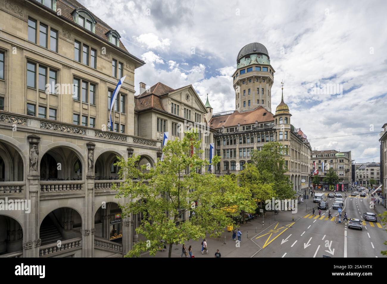 Turm der Urania Observatory, Zürich, Schweiz, Europa Stockfoto