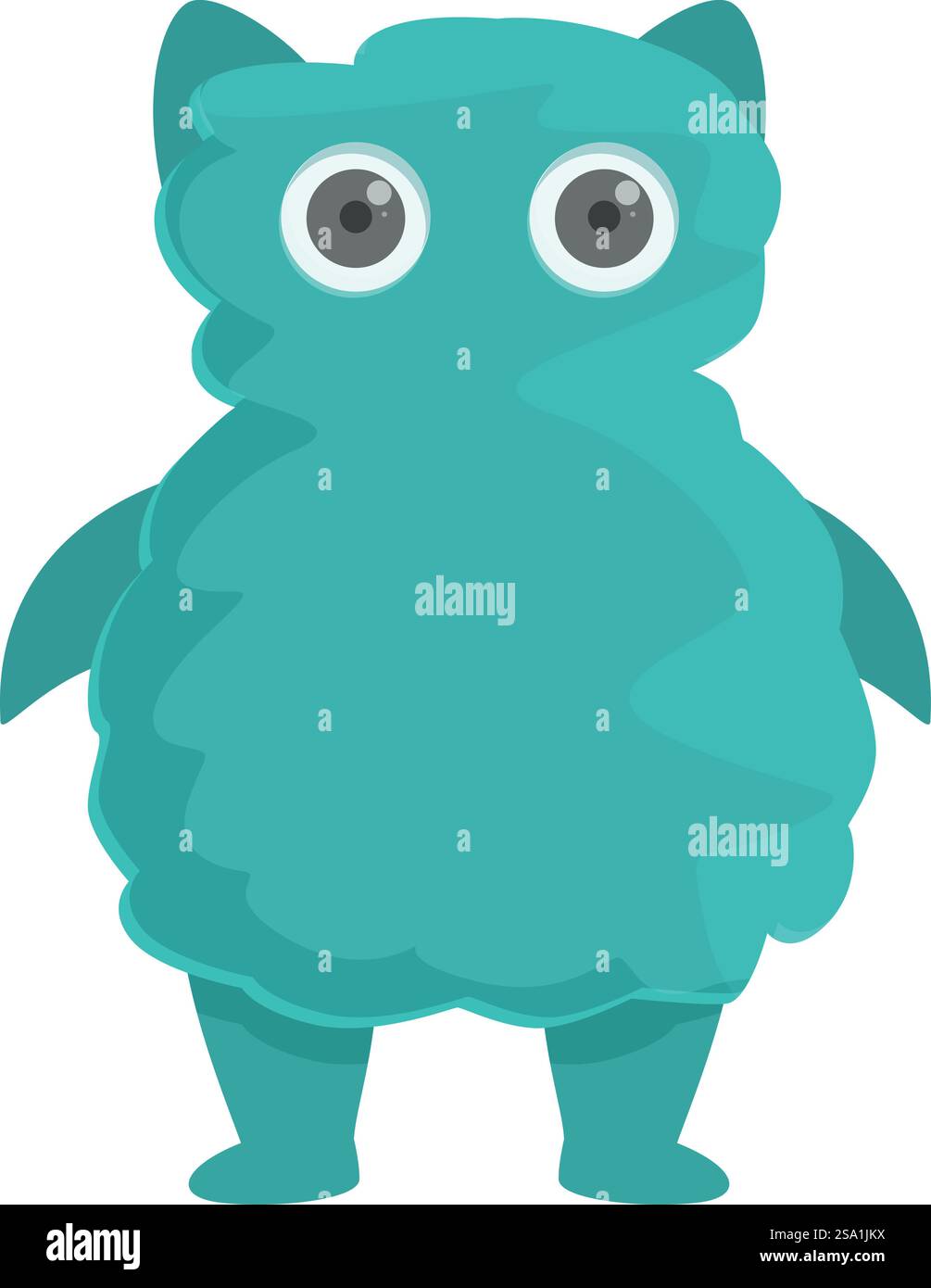 Monster Icon Cartoon Vektor. Fremdes Tier. Troll lustig süß. Monster Icon Cartoon Vektor. Fremdes Tier Stock Vektor