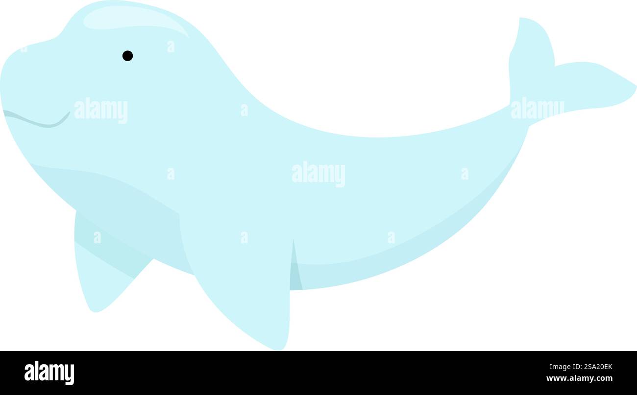 Weißer Arktis-Wal-Symbol Cartoon-Vektor. Kalte Expedition. Mann kalter Wissenschaftler. Weißer Arktis-Wal-Symbol Cartoon-Vektor. Kalte Expedition Stock Vektor