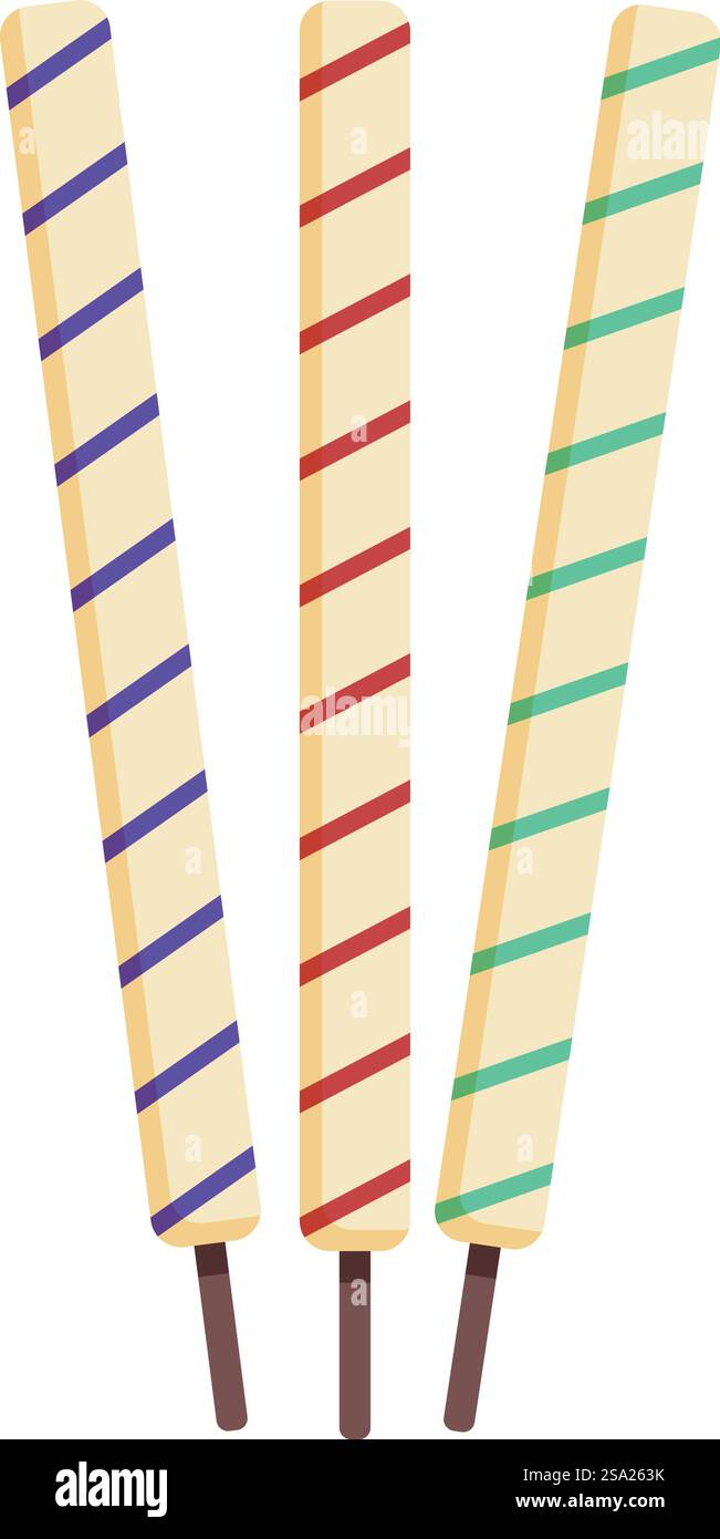 Petard Sticks Icon Cartoon Vektor. Feiertagselemente. Traditionelles Veranstaltungsjahr. Petard Sticks Icon Cartoon Vektor. Feiertagselemente Stock Vektor