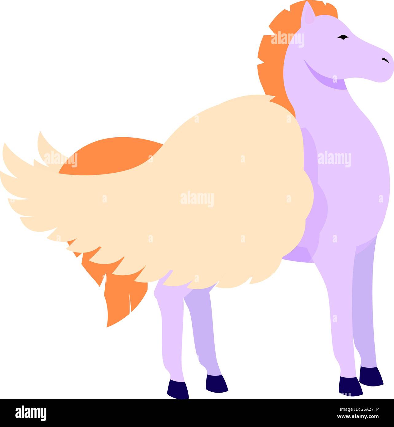 Mythologie pegasus Icon Cartoon Vektor. Das antike Tierpferd. Fliegen von Geschichten. Mythologie pegasus Icon Cartoon Vektor. Das antike Tierpferd Stock Vektor