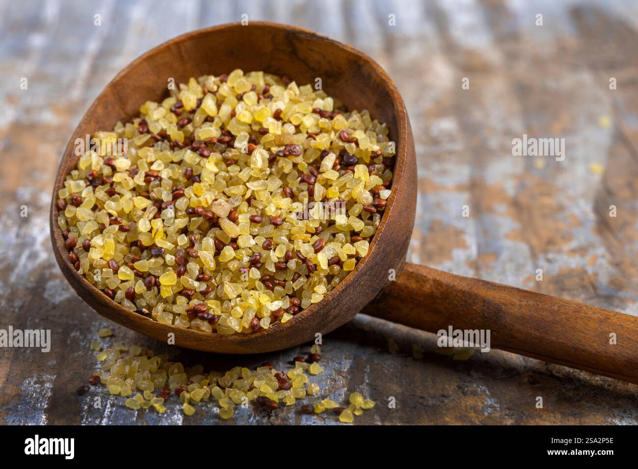 Bio-Bulgur und Quinoa-Mix. Stockfoto