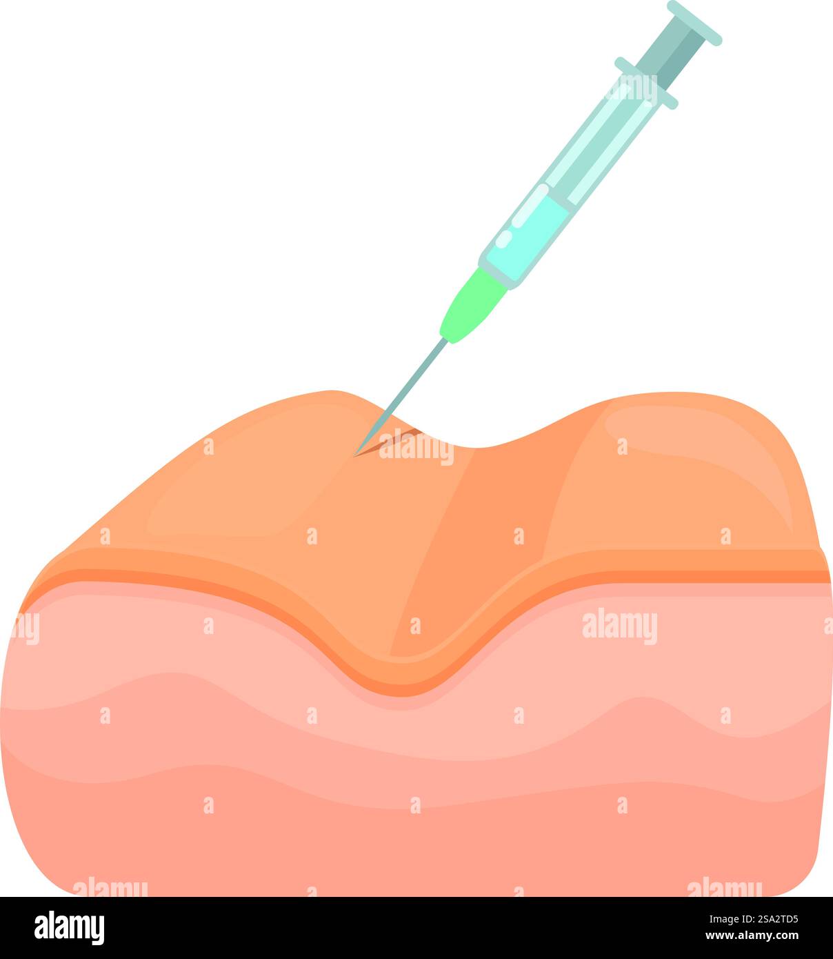 Skin botox Injection Symbol Cartoon Vektor. Therapiebehandlung ...
