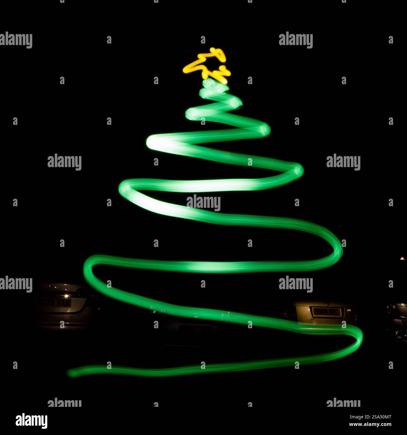 Malerei mit Licht, Fotografie, Kreativität Stockfoto