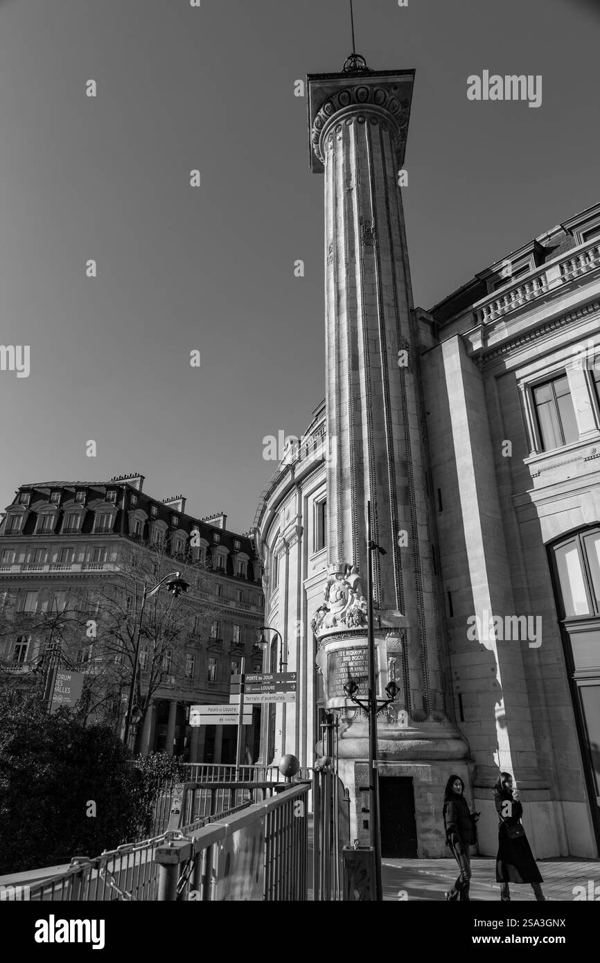 Paris, Frankreich - 24. Januar 2022: Die Bourse de Commerce ist der Pariser Ausstellungsort der Pinault Collection, der ehemaligen Weizenbörse Stockfoto
