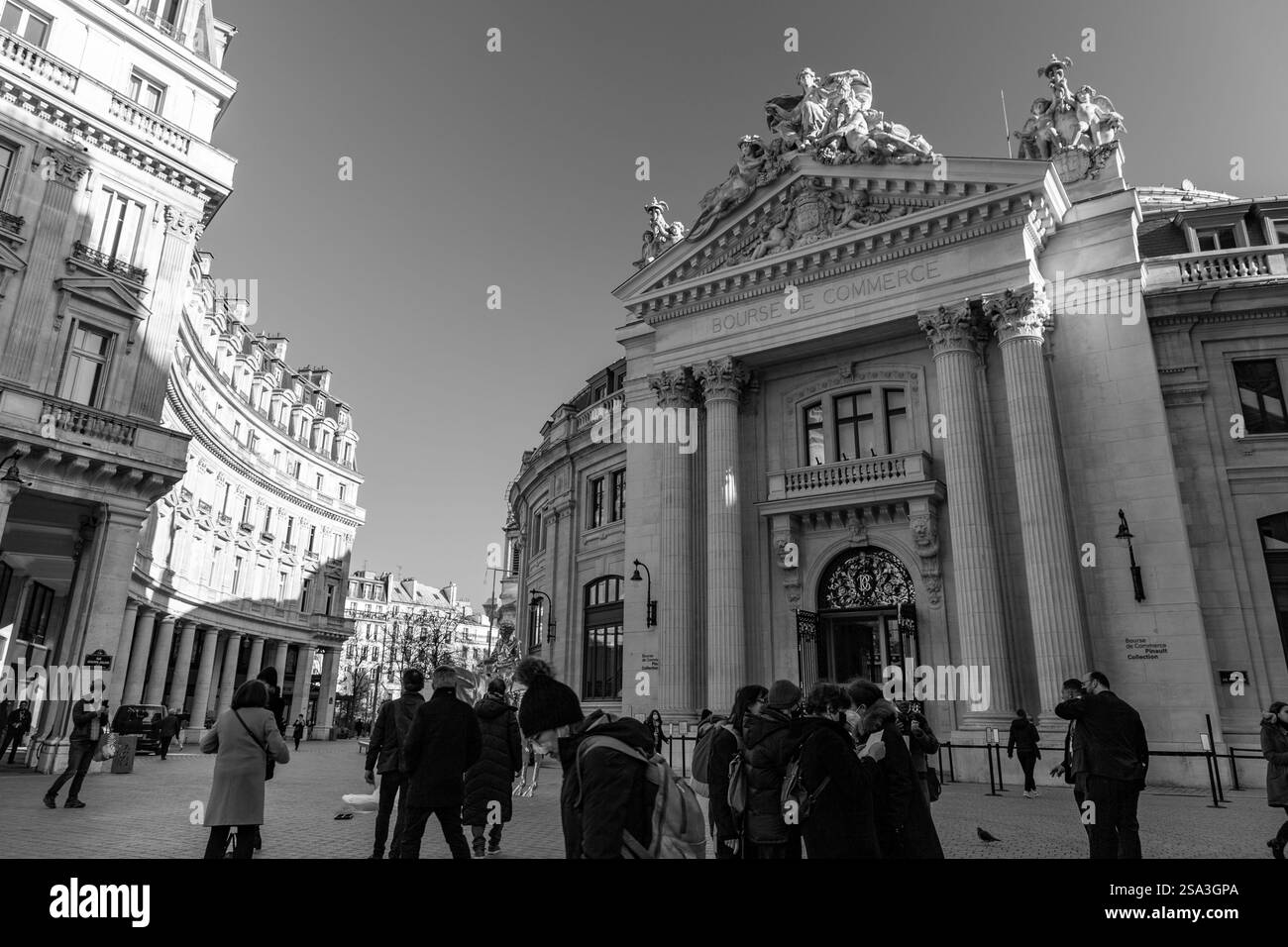 Paris, Frankreich - 24. Januar 2022: Die Bourse de Commerce ist der Pariser Ausstellungsort der Pinault Collection, der ehemaligen Weizenbörse Stockfoto