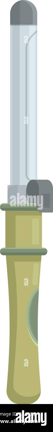 Lockenstab für lange Locken für einen professionellen Friseur. Lockenstab für wunderschöne, langanhaltende Locken Stock Vektor