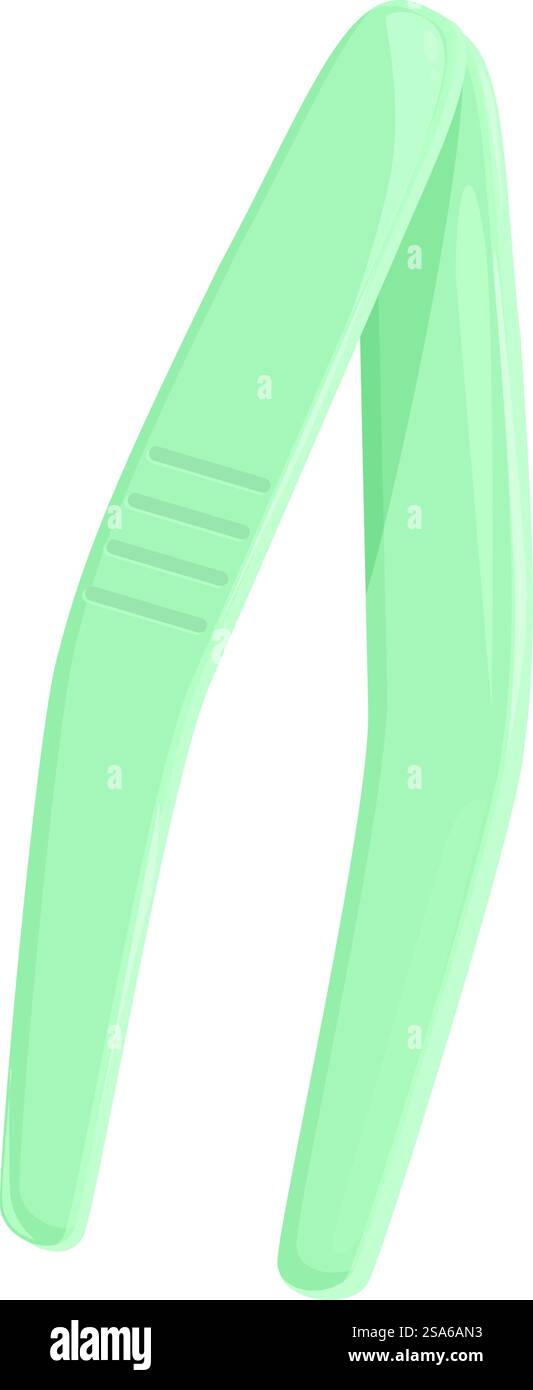 Grüne Pinzette zur Augenbrauenkorrektur schräg auf weißem Hintergrund. Grüne Pinzette zur diagonal liegenden Augenbrauenkorrektur Stock Vektor Grüne Pinzette zur Augenbrauenkorrektur schräg auf weißem Hintergrund. Grüne Pinzette zur diagonal liegenden Augenbrauenkorrektur Stock Vektor