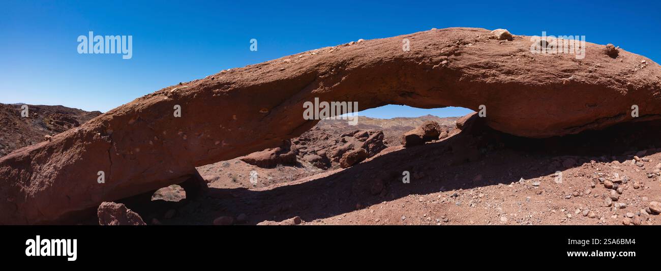 Blick auf die Orocopia Mountain Wilderness Area, Colorado Desert, Kalifornien Stockfoto