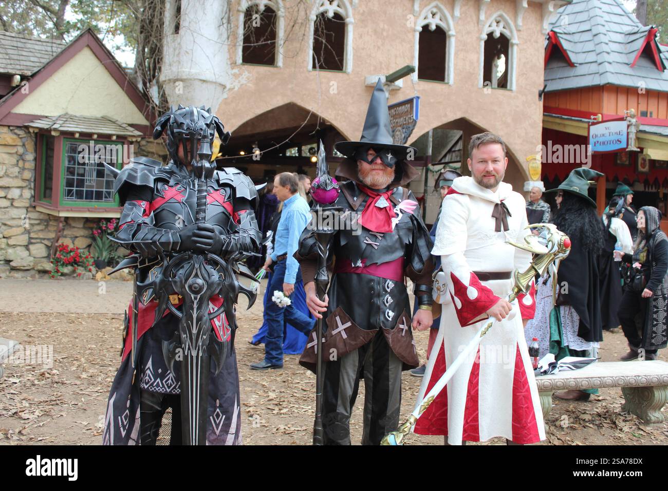 Cosplayer beim Texas Renaissance Festival Stockfoto