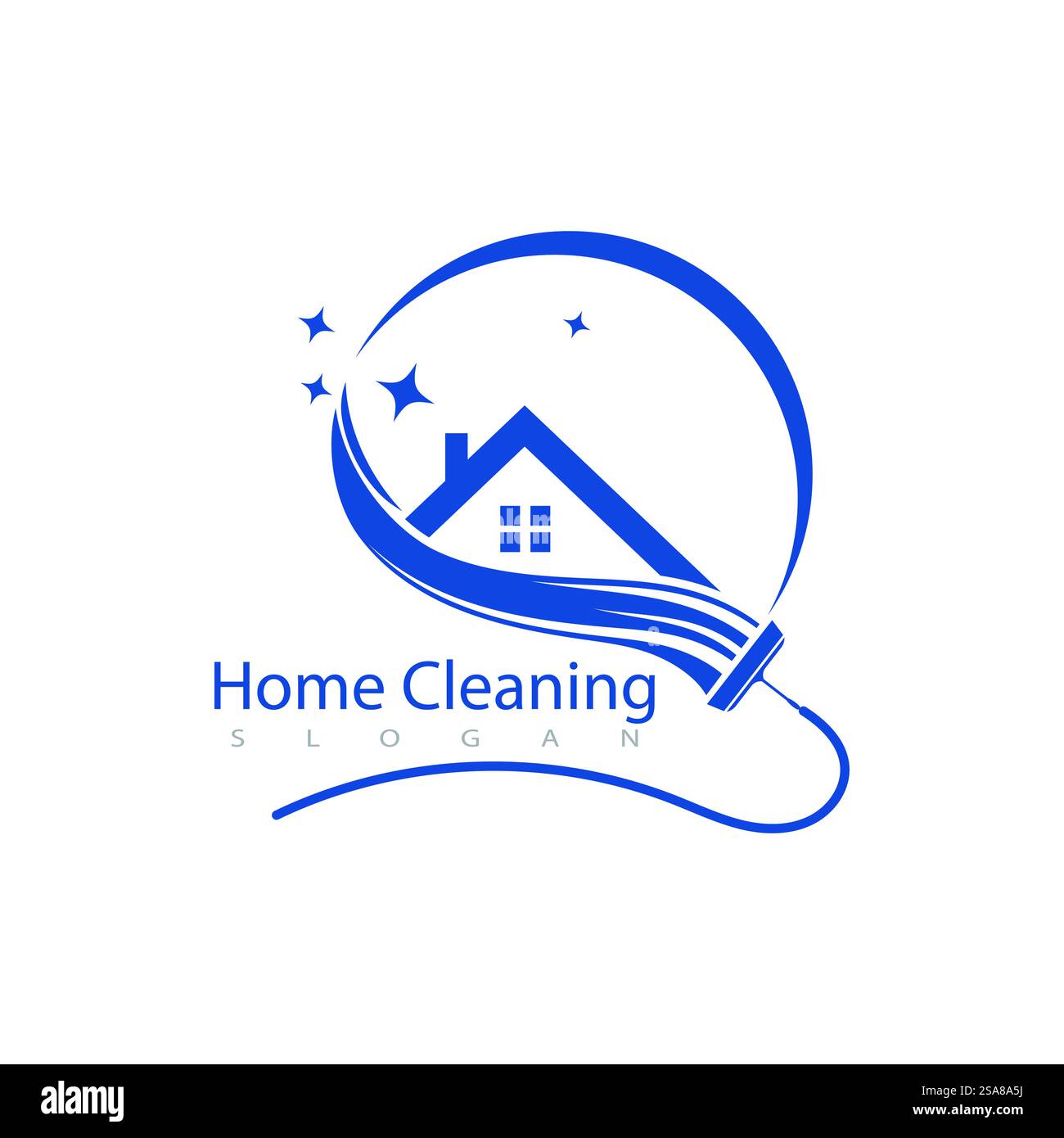 Cleaning Logo Template Vector Symbol Natur Stock Vektor