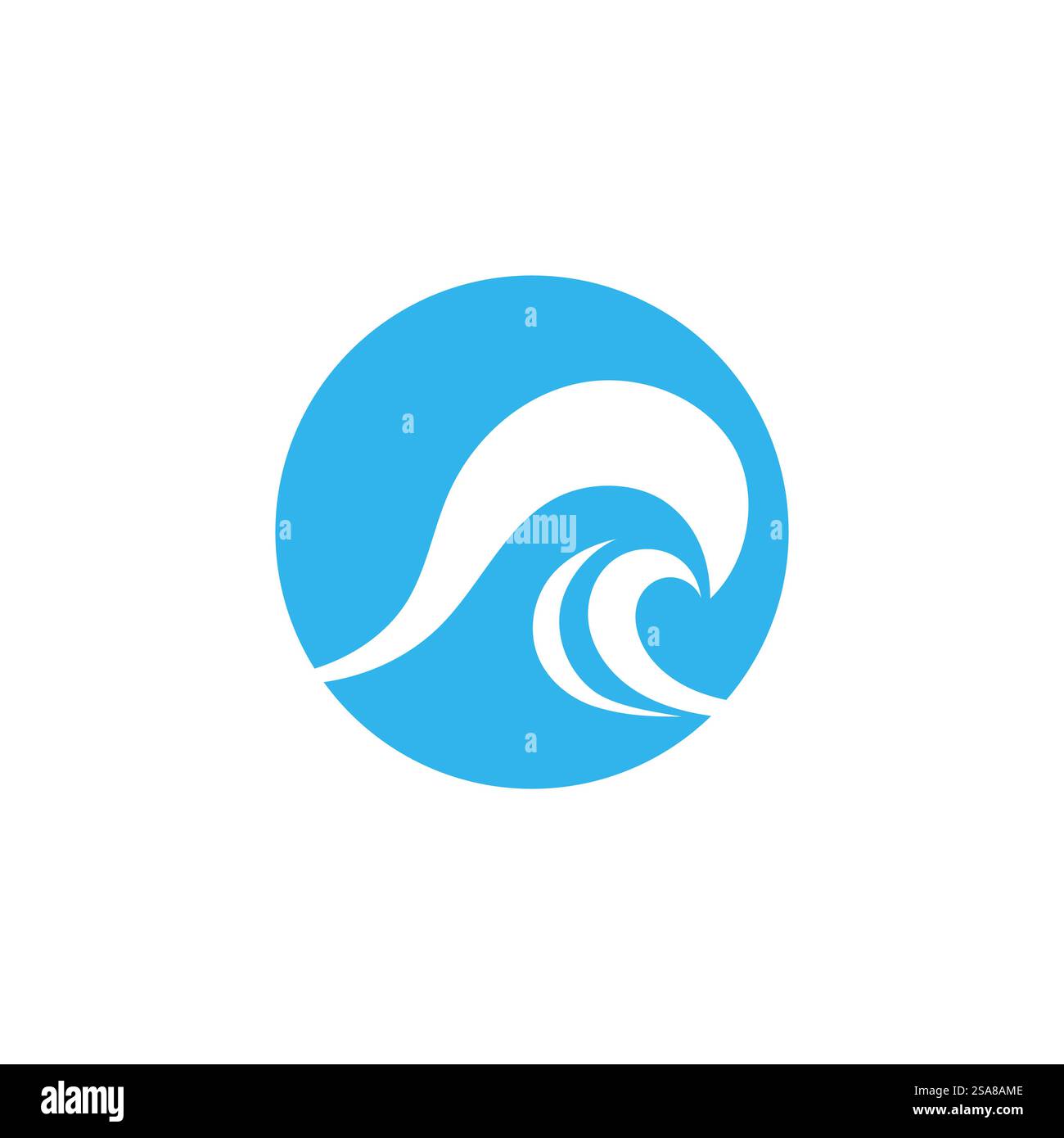 Sea Wave Logo Vektor Business Element und Symbol Stock Vektor