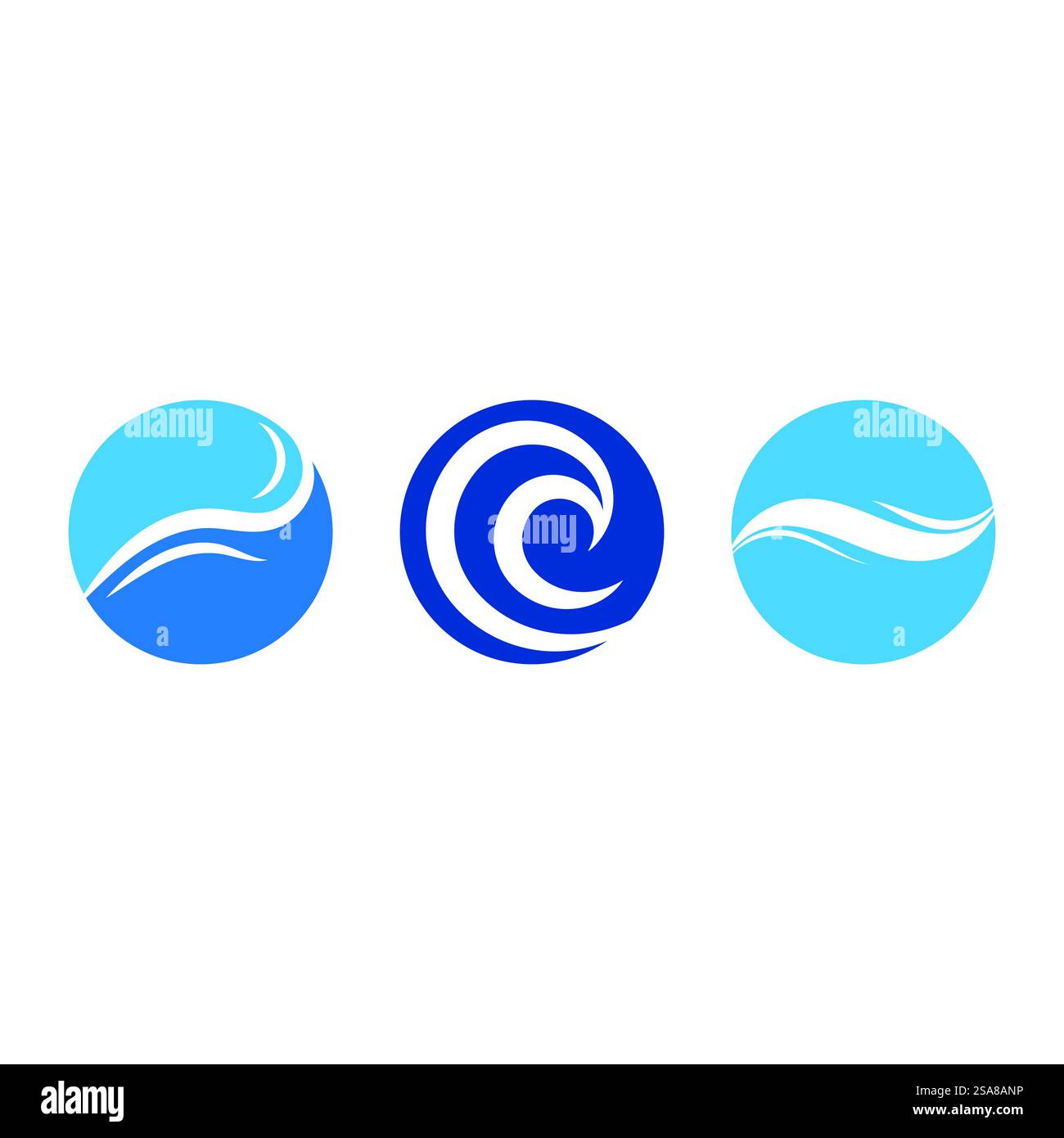 Sea Wave Logo Vektor Business Element und Symbol Stock Vektor
